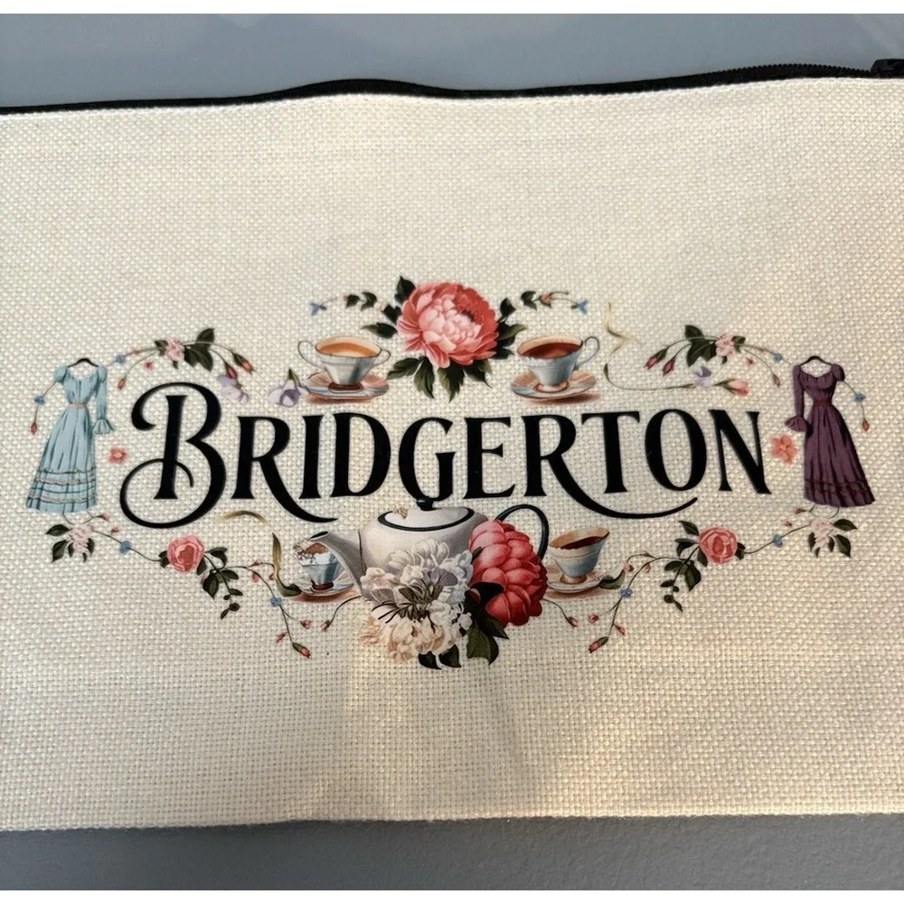Bridgerton Cosmetic‎ Bag Lady Wistledown design 10x6
